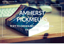 Tablet Screenshot of amherstdelivery.com